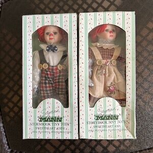 Seymour Mann Story Book Tiny Tots Sweetheart Ann & Andy Porcelain Dolls Ages 8+